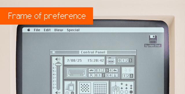 Frame of preference - Featured Image