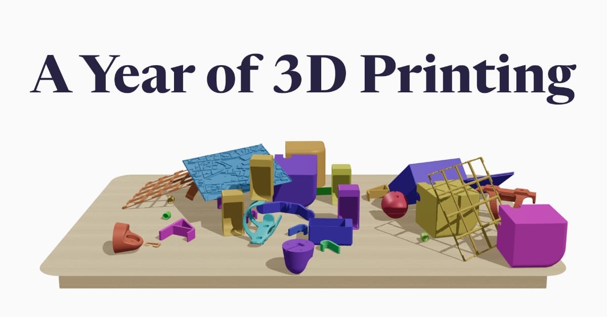 A Year of 3D Printing - Featured Image