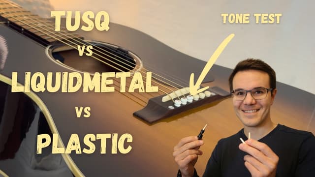 TUSQ vs Liquidmetal vs Plastic Bridge Pins: Ultimate Acoustic Guitar Tone Test - Featured Image