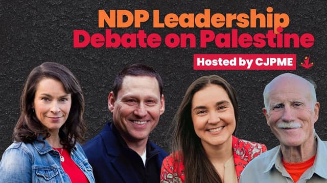 NDP Leadership Debate on Palestine - Featured Image