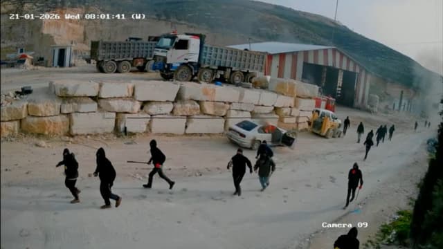 Israeli settlers assaulted workers and vandalized property in a Palestinian quarry, 21.1.2026 - Featured Image