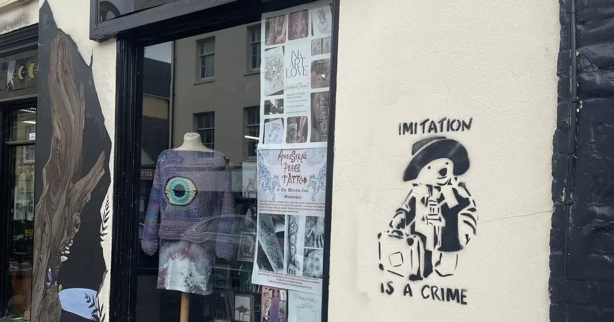 Mystery surrounds new Glastonbury graffiti as 'potential Banksy' - Featured Image