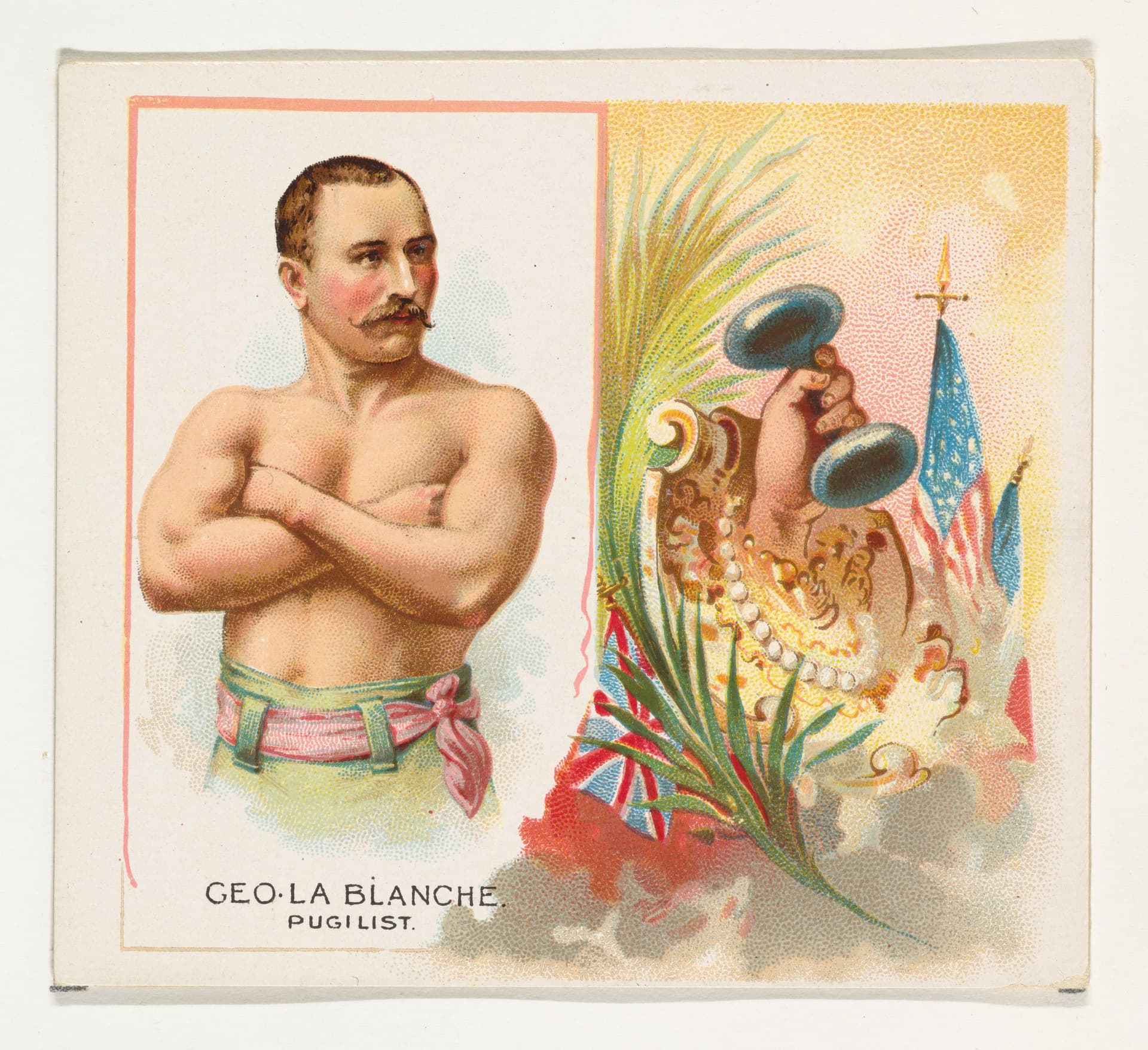 cigarette trading card George La Blance "the marine"