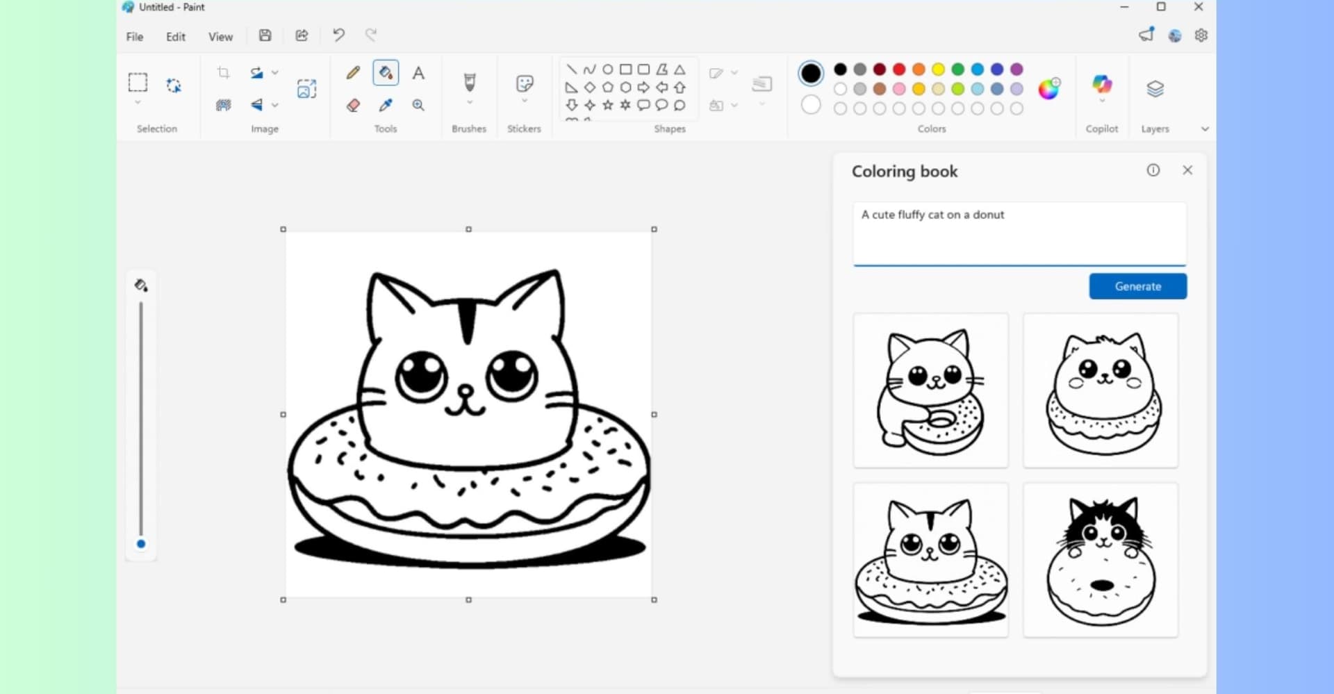 Microsoft Paint can now make AI coloring books | The Verge - Featured Image