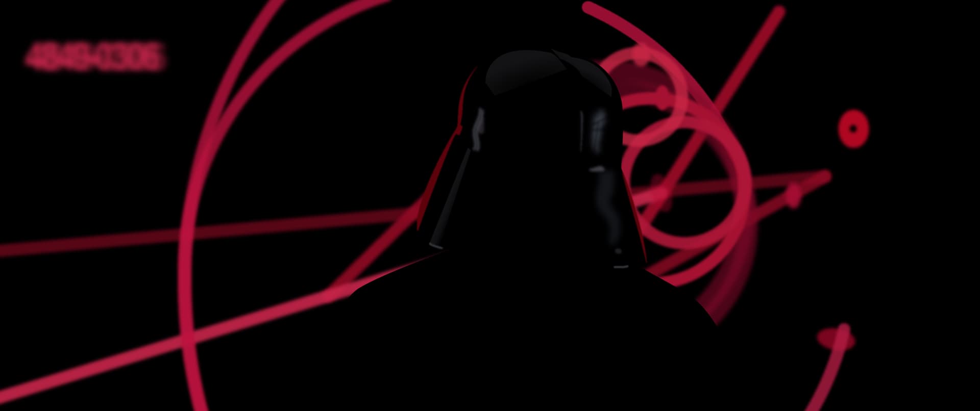 Vader viewing Death Star Plans - Image