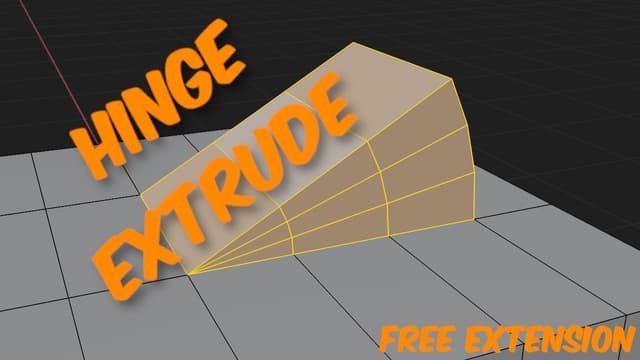 Try My Free Blender Hinge Extrude Tool - Featured Image