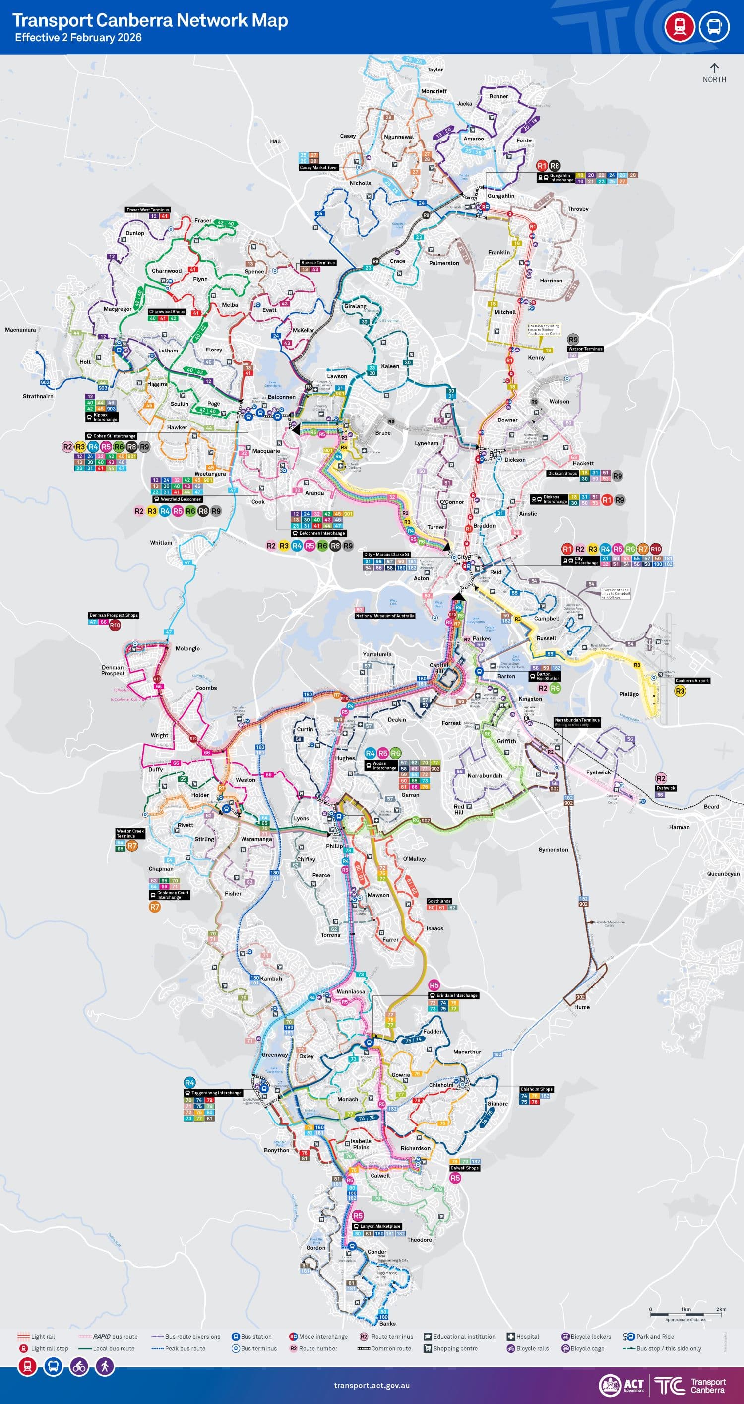 Bus network update from Monday 2 February 2026 - Transport Canberra - Featured Image
