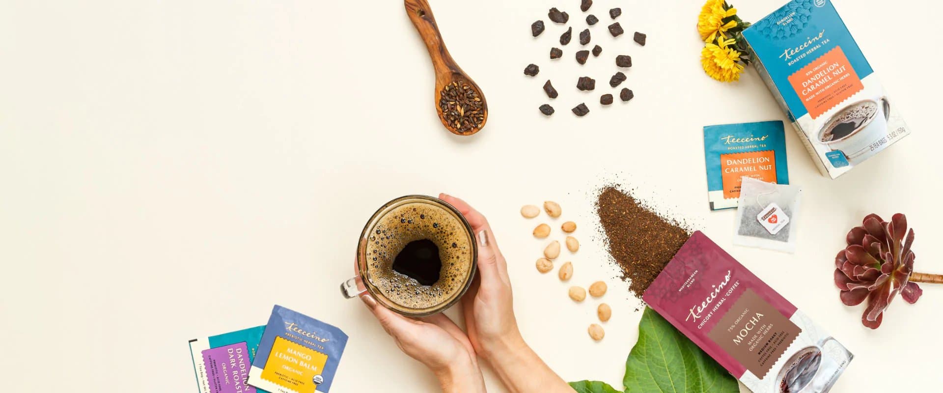 Teeccino Herbal Coffee and Herbal Tea Coffee Alternative - Featured Image