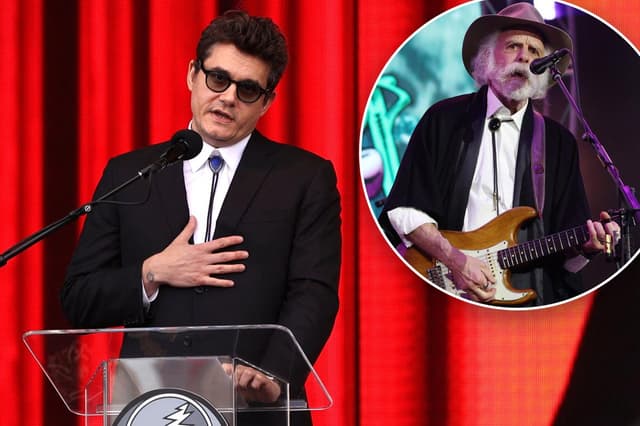 John Mayer delivers tearful eulogy for late Grateful Dead co-founder Bob Weir: ‘You changed my life’ - Featured Image