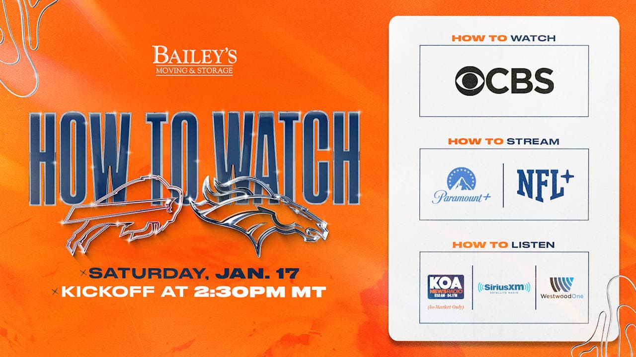 How to Watch: Denver Broncos vs. Buffalo Bills in AFC Divisional Round - Featured Image