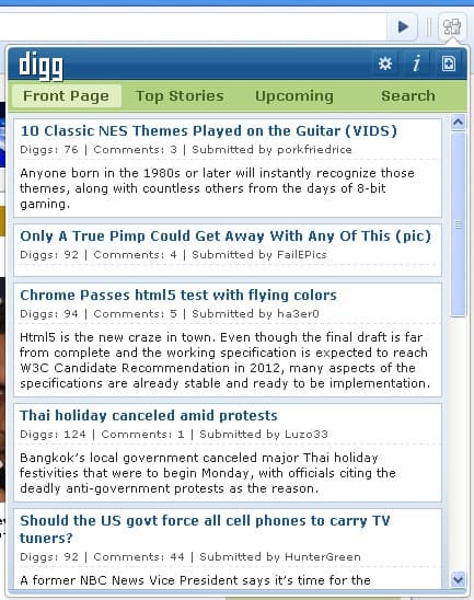 The Three Best Digg Extensions for Google Chrome (2010) - Featured Image