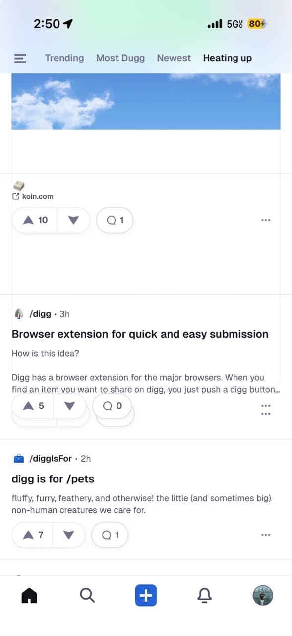 Bug while browsing home feed on iOS - Image