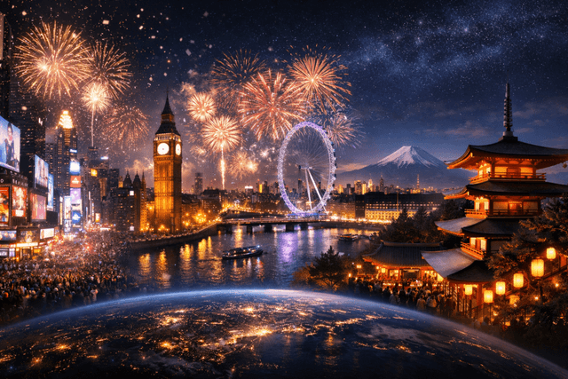 From Times Square to Tokyo: How the World Celebrates New Year’s - Sassy Feeds - Featured Image