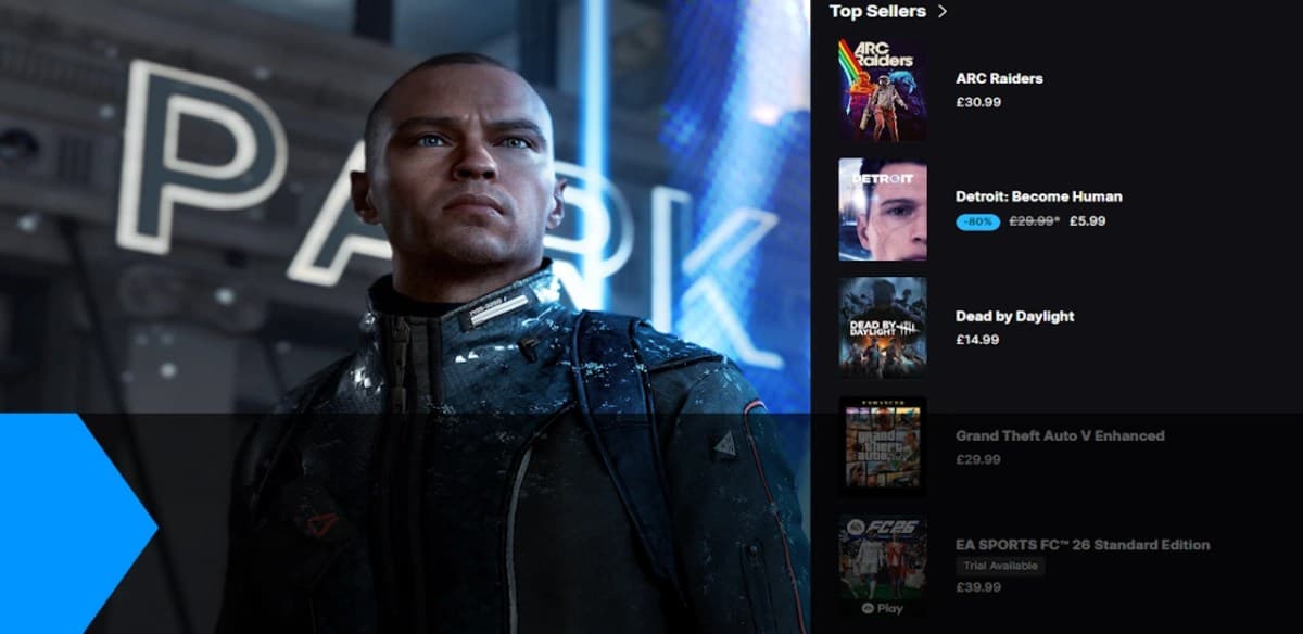 Detroit: Become Human rockets to the Top Sellers on Epic Games Store – Missing Input - Featured Image