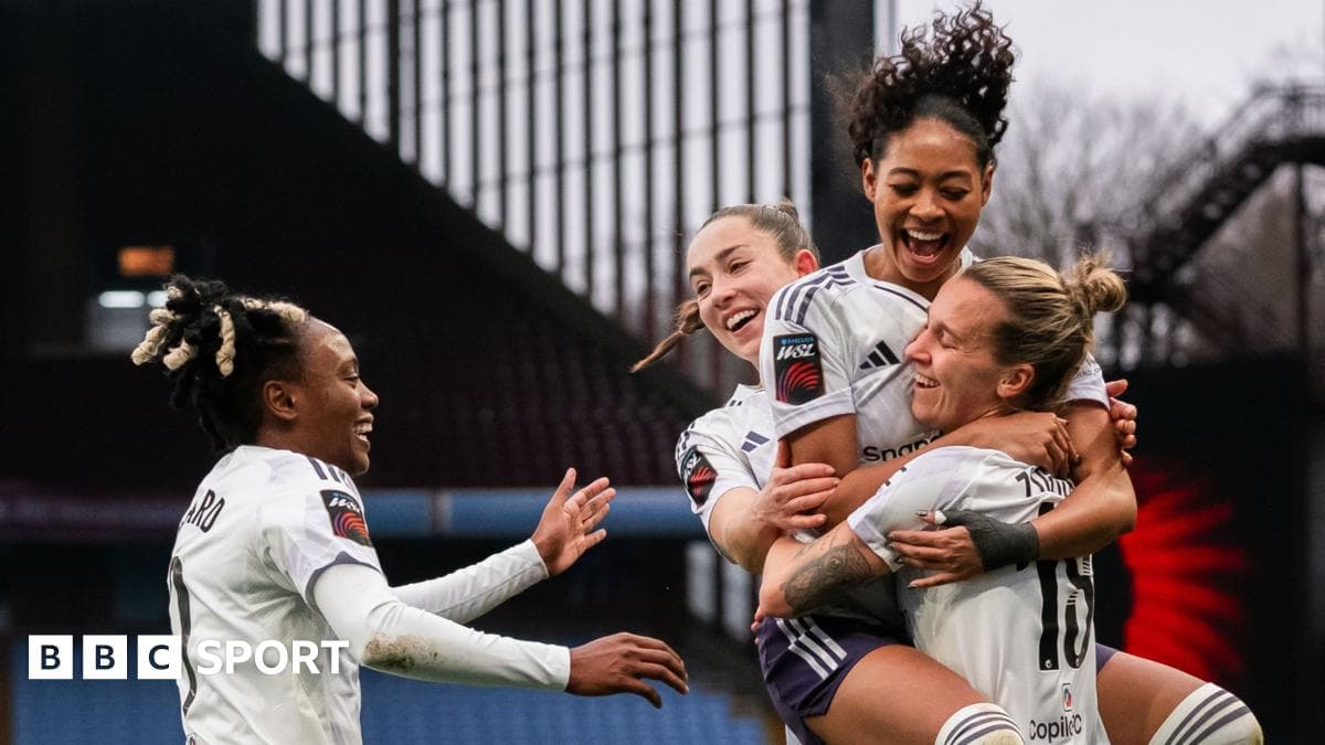 Aston Villa 1-4 Manchester United: Second-half surge sees visitors move one point behind Arsenal - BBC Sport - Featured Image