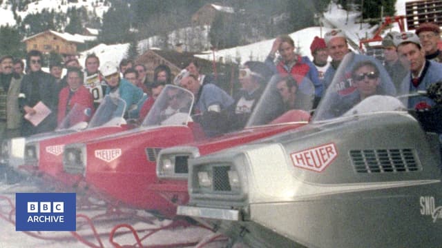 1970: Formula One Drivers' Pre-Season Ski Trip | Wheelbase | BBC Archive - Featured Image