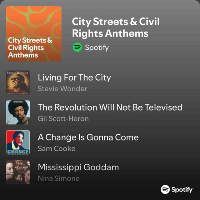 City Streets & Civil Rights Anthems - Featured Image