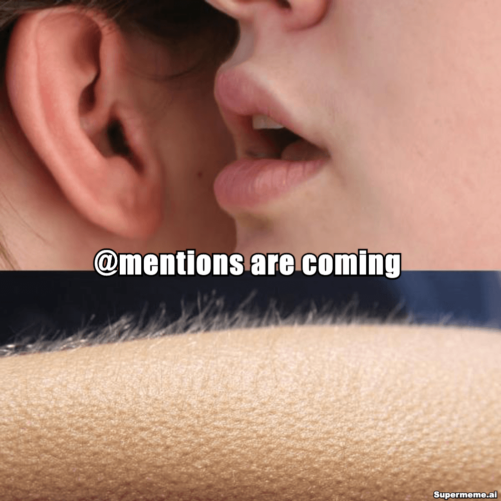 "@mentions are coming soon alongside rich text" - Image