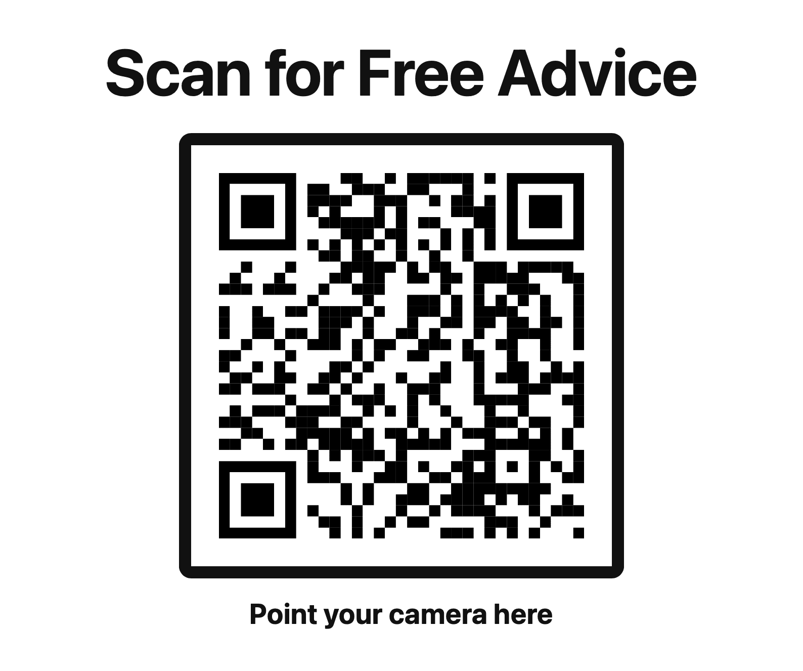 Scan for Free Advice!  - Image