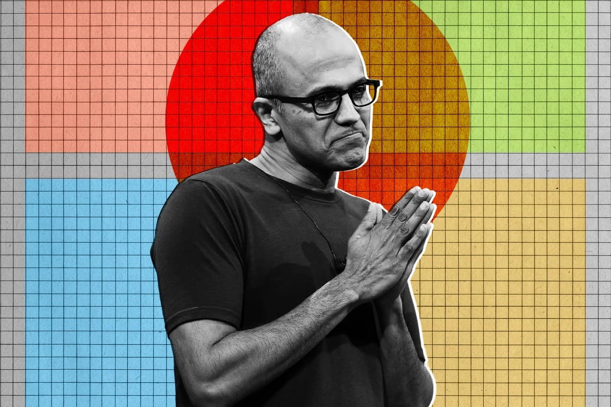 The CEO of Microsoft Suddenly Sounds Extremely Nervous About AI - Featured Image