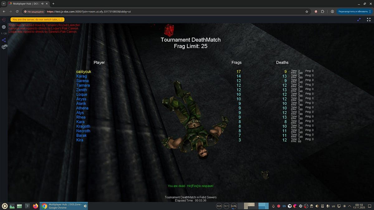 World-exclusive: multiplayer UT99 running in the browser - Featured Image