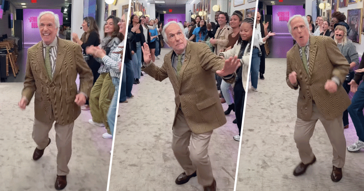 Henry Winkler's Spirit Tunnel Dance Moves Will Make Your Day - Featured Image