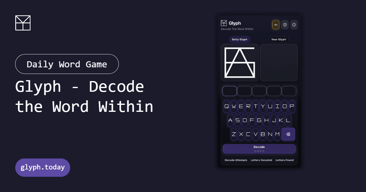 Glyph - Decode The Word Within - Featured Image