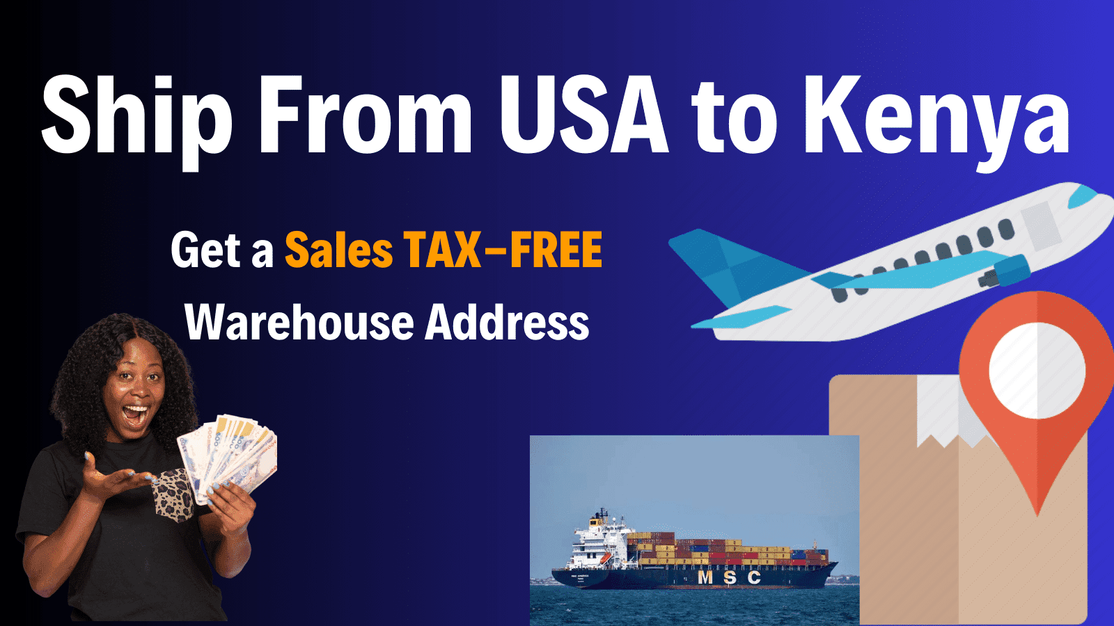 Ship From USA to Kenya by Air or Ocean - Kentex Cargo - Featured Image