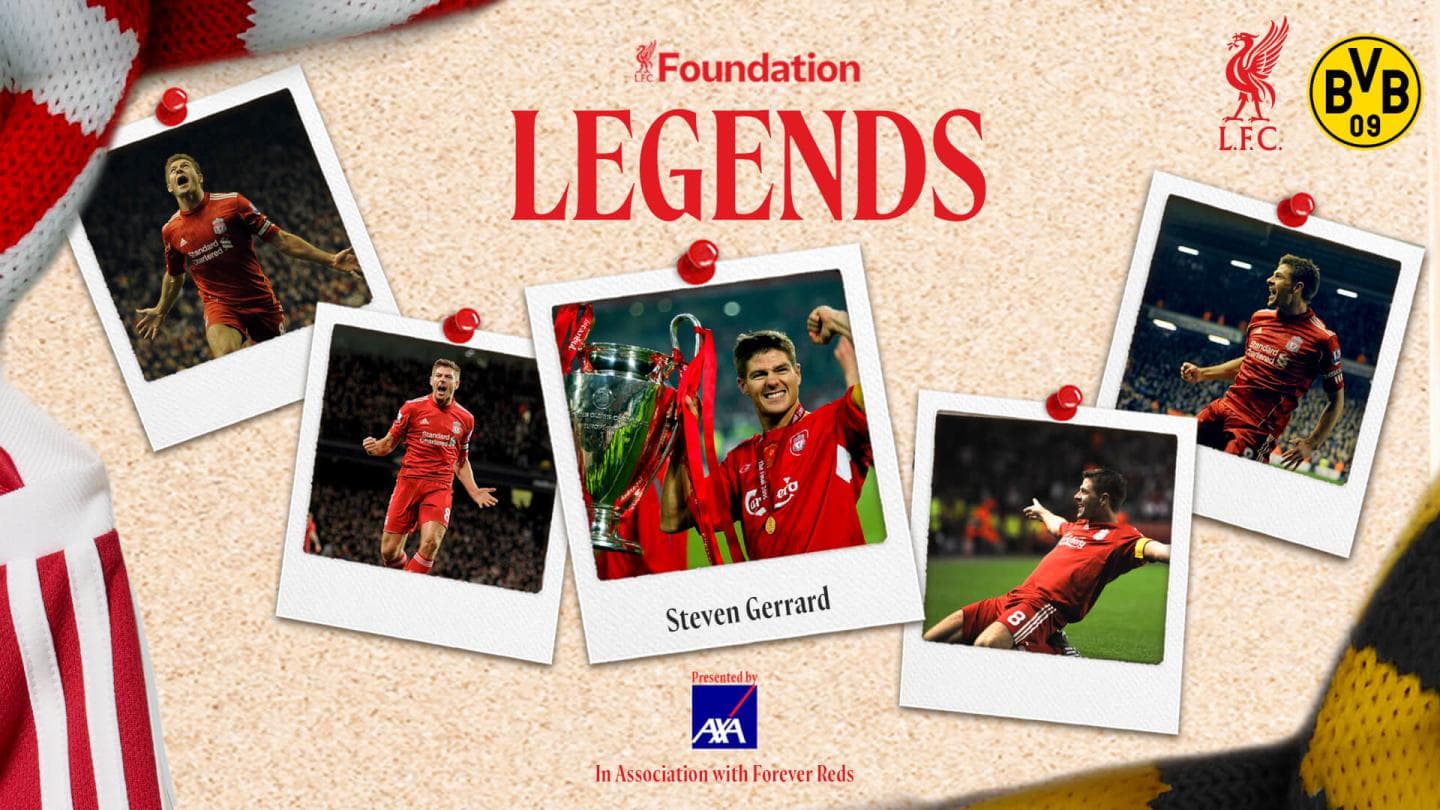 Steven Gerrard confirmed to play for LFC Legends v Borussia Dortmund - Liverpool FC - Featured Image