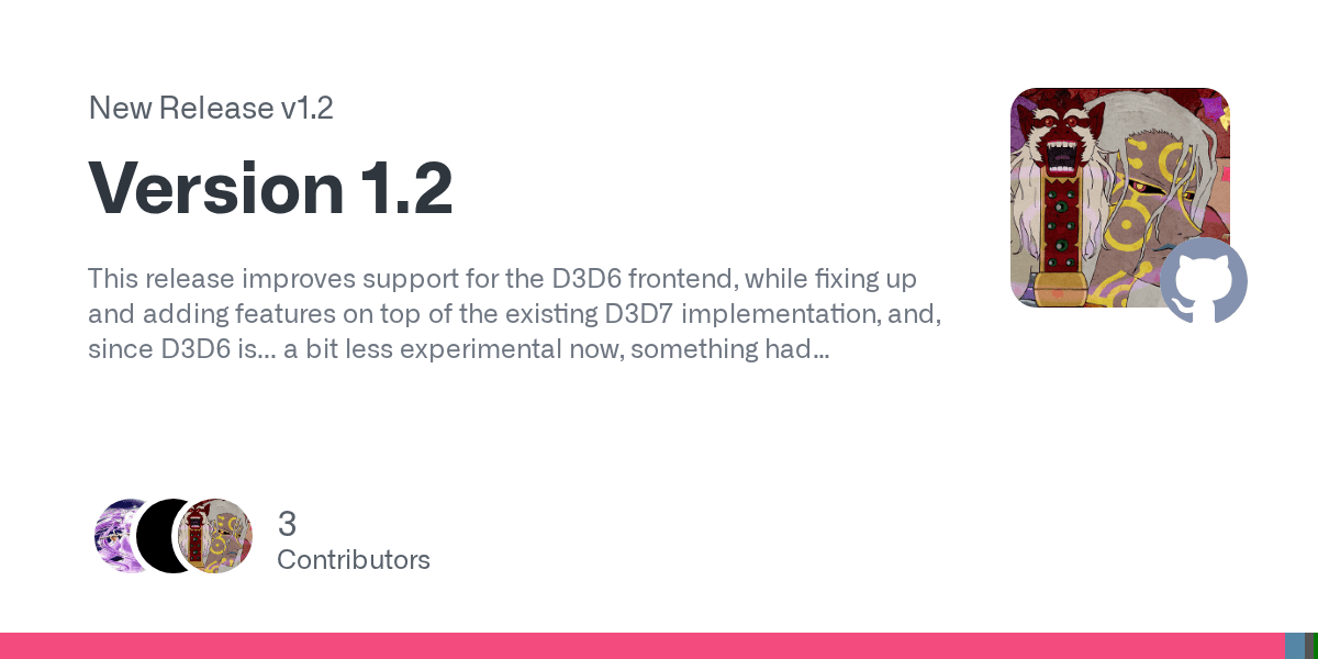 Release Version 1.2 · WinterSnowfall/d7vk · GitHub - Featured Image
