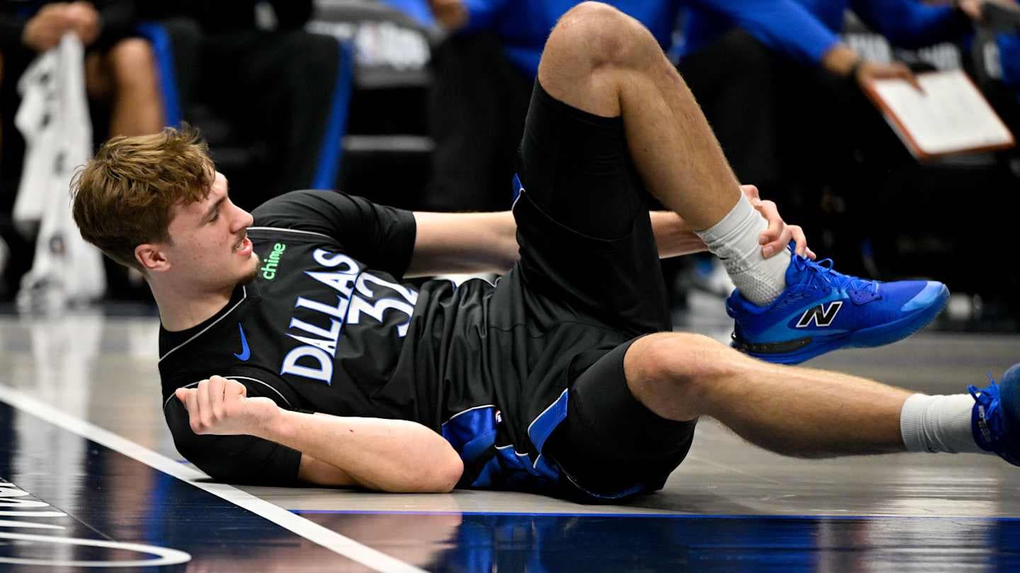 Cooper Flagg Leaves Mavericks Game Against Nuggets With Sprained Ankle - Featured Image