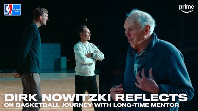 Drik Nowitzki and his mentor Holger Geschwindner | NBA on Prime - Featured Image