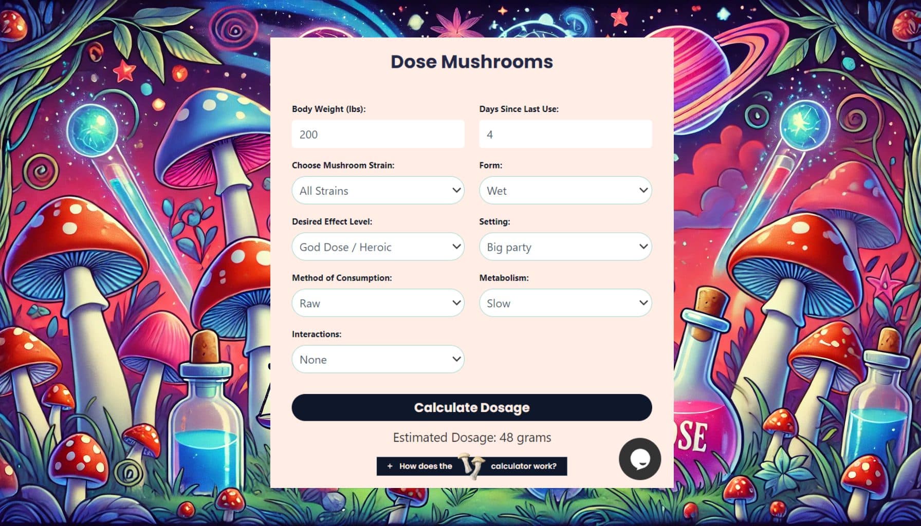 Magic Mushroom Dosage Calculator - Magic Mushrooms Delivery - Featured Image