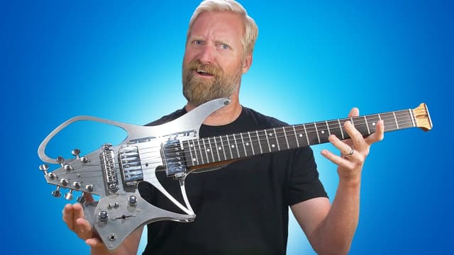 I've never seen a guitar made like THIS - Pearson Hyper B Headless Aluminum guitar - Featured Image