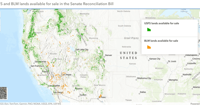 120 million acres of public lands eligible for sale in SENR budget reconciliation package - Featured Image
