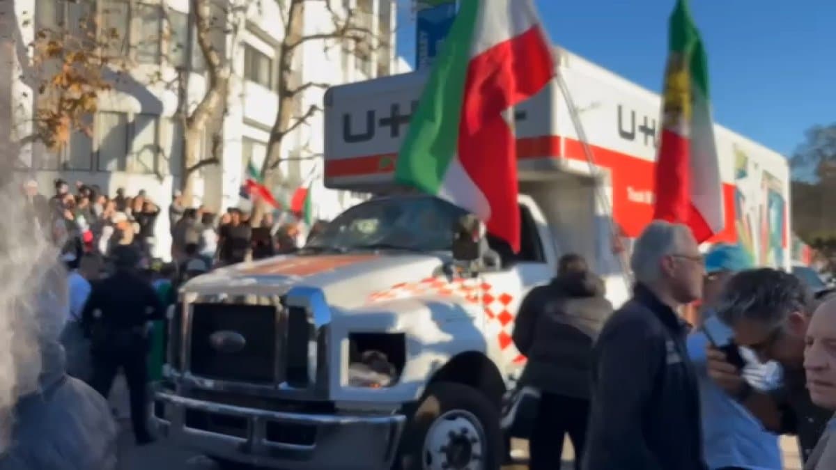 U-Haul plows through crowd of protesters in Westwood - Featured Image