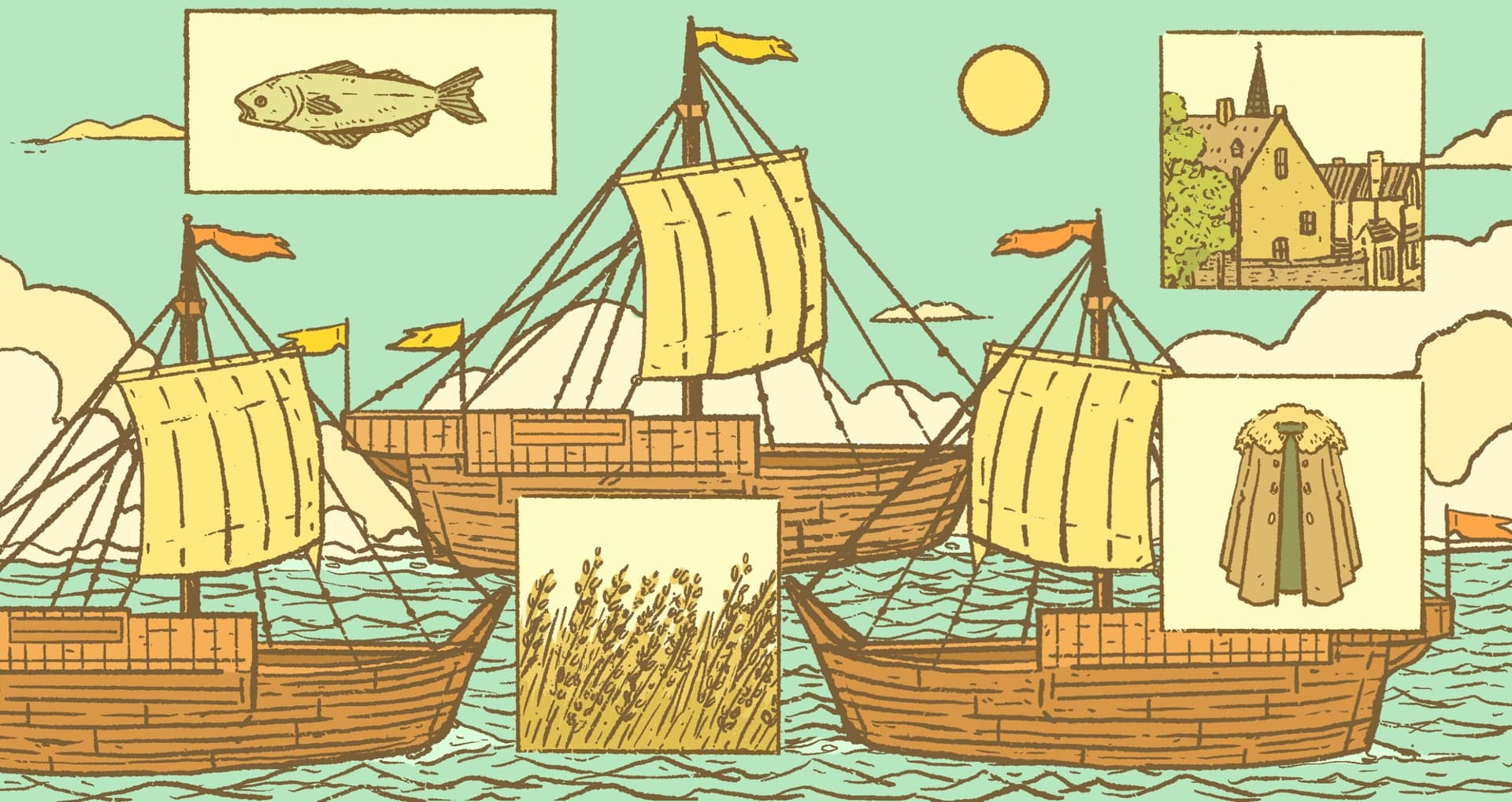 The Rise and Fall of the Hanseatic League - Featured Image