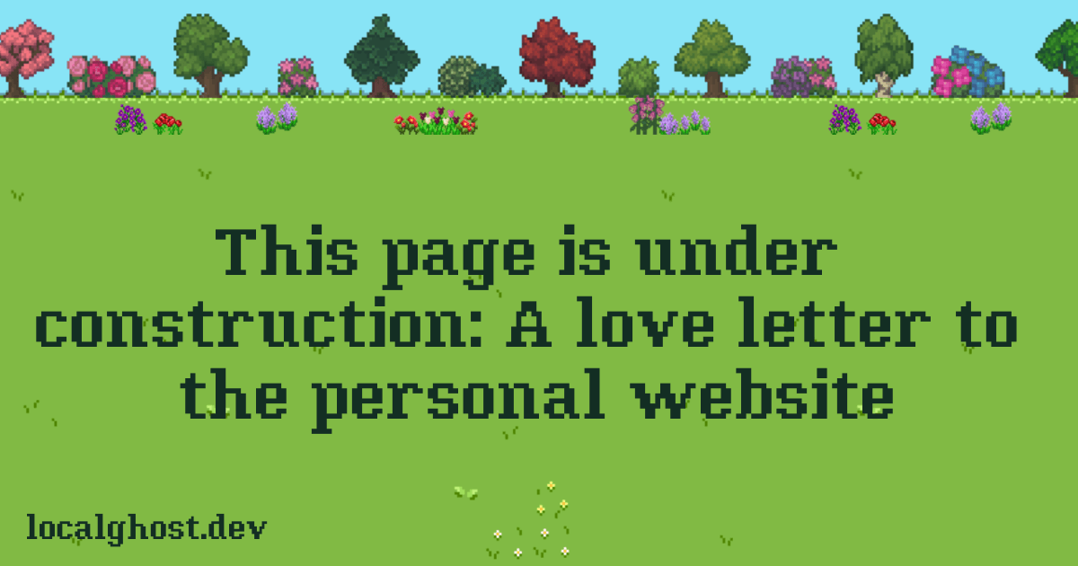 This page is under construction -
      
      localghost - Featured Image