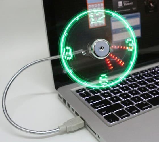 LED USB Fan Clock – Daily Cool Gadgets - Featured Image