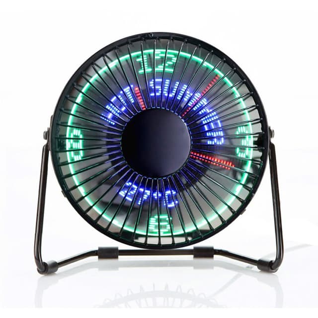 Desktop LED Clock Fan – Daily Cool Gadgets - Featured Image