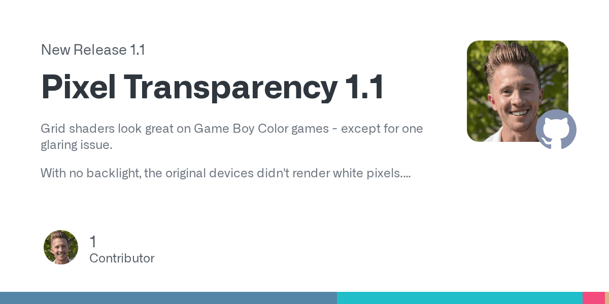 Release Pixel Transparency 1.1 · mattakins/Pixel_Transparency · GitHub - Featured Image