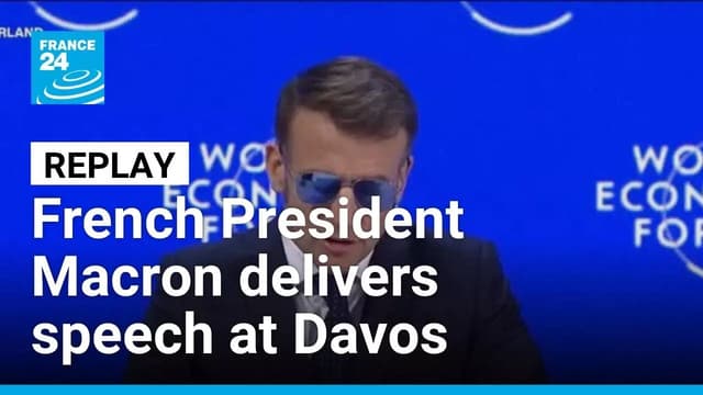 French President Emmanuel Macron delivers speech at Davos Forum • FRANCE 24 English - Featured Image