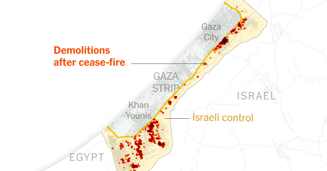 Two Months After Cease-Fire, Israel Is Still Demolishing Gaza - Featured Image