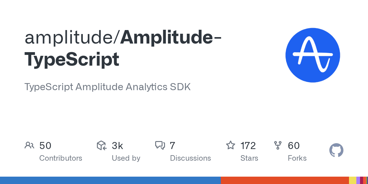 GitHub - amplitude/Amplitude-TypeScript: TypeScript Amplitude Analytics SDK - Featured Image