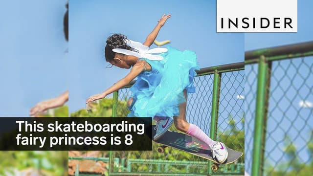 This 8-year-old is a skateboarding fairy princess - Featured Image