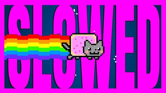 Nyan Cat SLOWED Remix 🐱🌈 1 HOUR Lofi Remix 🎧 Deep Sleep Retro Meme 4K - Featured Image
