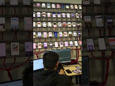 A phone bot farm in action - Featured Image