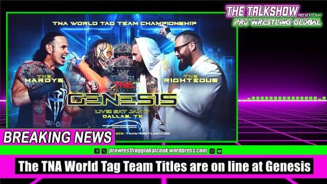 The TNA World Tag Team Titles are on the line at Genesis - Featured Image