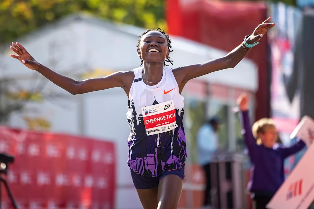 Marathon world record-holder Chepngetich suspended for positive doping test - Featured Image