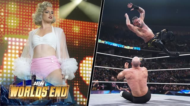 Death Riders vs The Conglomeration, Strong & Storm: Mixed Nuts MATCH HIGHLIGHTS | AEW Worlds End - Featured Image